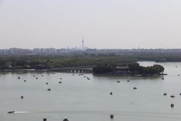 Lac Kunming à Pékin, Chine