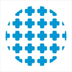 creative cross plus medical logo icon design vector template elements