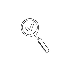 check search glass icon vector illustration design