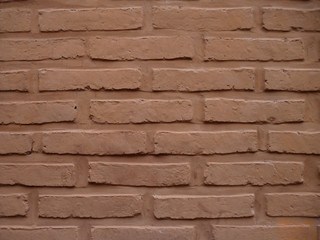 Pared de ladrillo pintado de un solo color