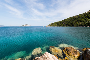 Fototapeta premium rocky coast of the Greek island of Zakynthos