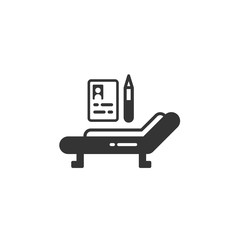 hospital bed icon vector illustration design