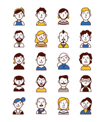 bundle of people group characters