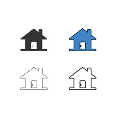 Obraz premium house icon vector illustration design