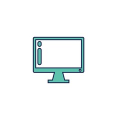 monitor icon vector illustration design