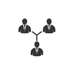 business network icon vector illustration design