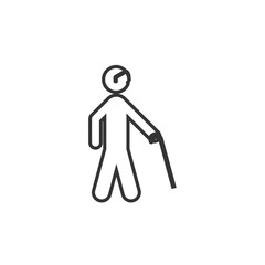 old man icon vector illustration design