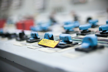 Control panel at Chernobyl Nuclear Power Plant