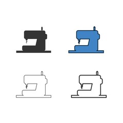 sewing machine tailor icon vector illustration design