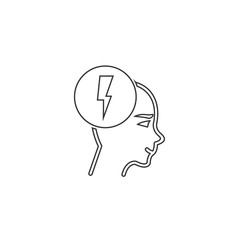 brain shock icon vector illustration design