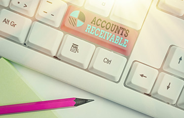 Conceptual hand writing showing Accounts Receivable. Concept meaning Legal Claim of Payment Money...