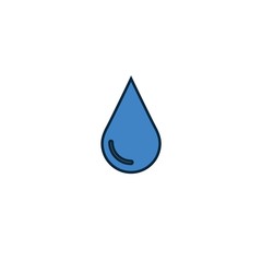 water drop icon vector illustration design