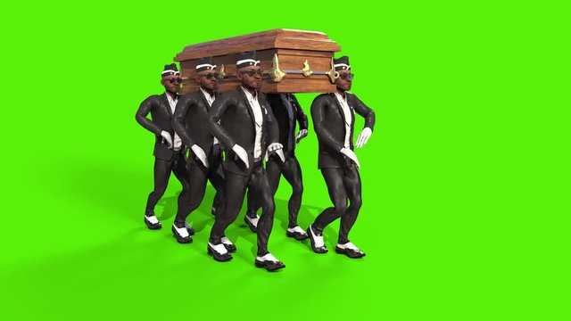 Coffin Dance Green Screen Meme 3D Rendering Animation 4K
