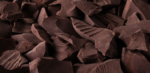 heap of sweet food, closeup chocolate texture