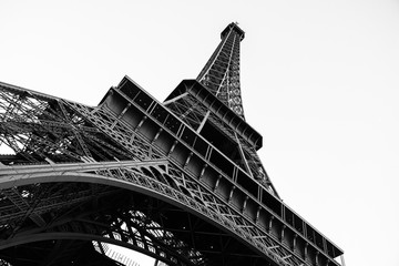 Fototapeta na wymiar La Torre Eiffel de París, The Eiffel Tower from Paris