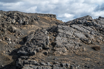 Volcanic landscape in Iceland