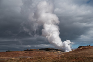 Geyser On Iceland