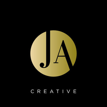 ja logo design vector icon