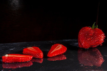 sweet dessert strawberries
