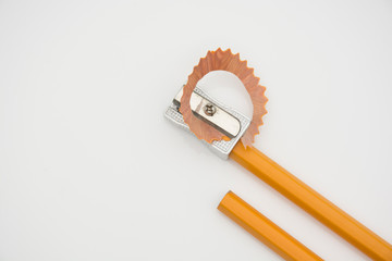 Pen for writing or drawing on white background.