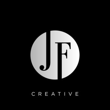 jf logo design vector icon