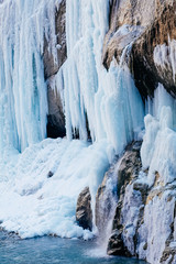 frozen waterfall