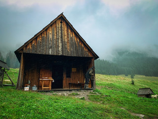Obraz premium Typical house of the Tatra mountains, Poland.