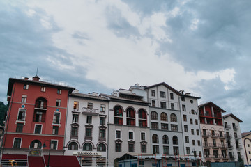 streets of the Sochi ski resort