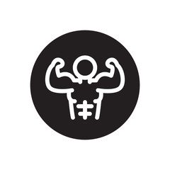 sport body line icon, vector illustration