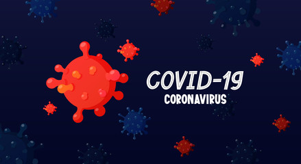 Obraz na płótnie Canvas Coronavirus COVID-19 stop pandemic 2020 banner.