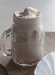 cream jar to accompany desserts