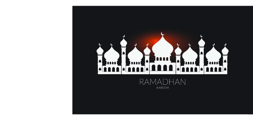 Ramadhan Kareem vector design islamic greeting poster