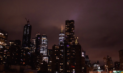 Obraz premium New York City Skyline at night 