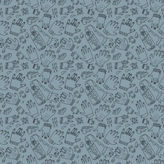 Wash your hands seamless pattern
