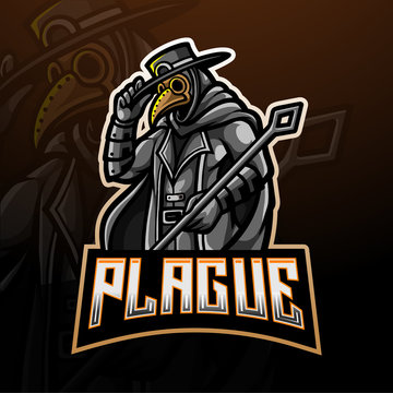 The doctor plague esport gaming mascot logo template.