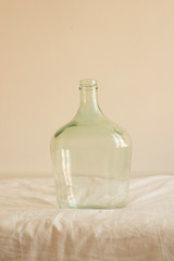 minimal photograph of empty glass flower vase