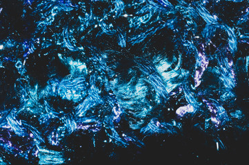 Soft fabric texture. blue textile with curly fibers. wool background