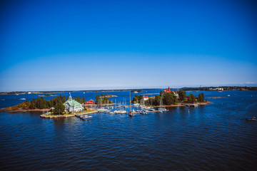 Obraz premium Islands in the Baltic Sea near Helsinki in Finland