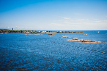 Fototapeta na wymiar Islands in the Baltic Sea near Helsinki in Finland