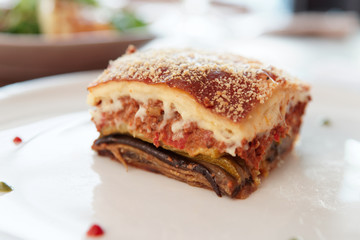 Moussaka, traditional Greek dish