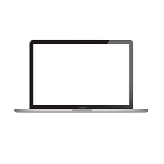 realistic Laptop  computer in mockup style, Notebook isolated on a white background. Vector illustration EPS 10