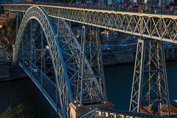 Dom Luís I Bridge over Douro river