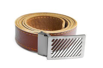 leather belt for men fashion for man buckle and brown strap