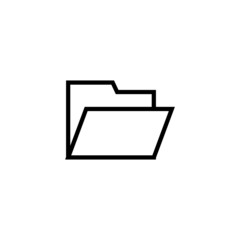 Archive, File, directory, document, folder, storage icon in outline style on white background