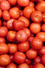 A lot of red tomatoes background,