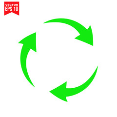 arrows cycle Icon symbol Flat vector illustration for graphic and web design. 