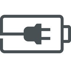  Battery charging icon.