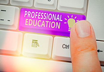 Text sign showing Professional Education. Business photo text Continuing Education Units...