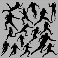 College American football stars print and embroidery graphic design vector art