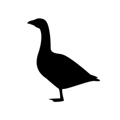 Farm animals goose icon vector illustration